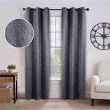 Blackout Senna Solid Textured Grommet Curtain Panels Set - Blackout Curtains by Superior