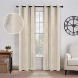 Blackout Senna Solid Textured Grommet Curtain Panels Set - Blackout Curtains by Superior