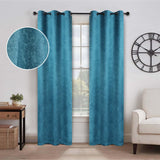 Blackout Senna Solid Textured Grommet Curtain Panels Set - Blackout Curtains by Superior