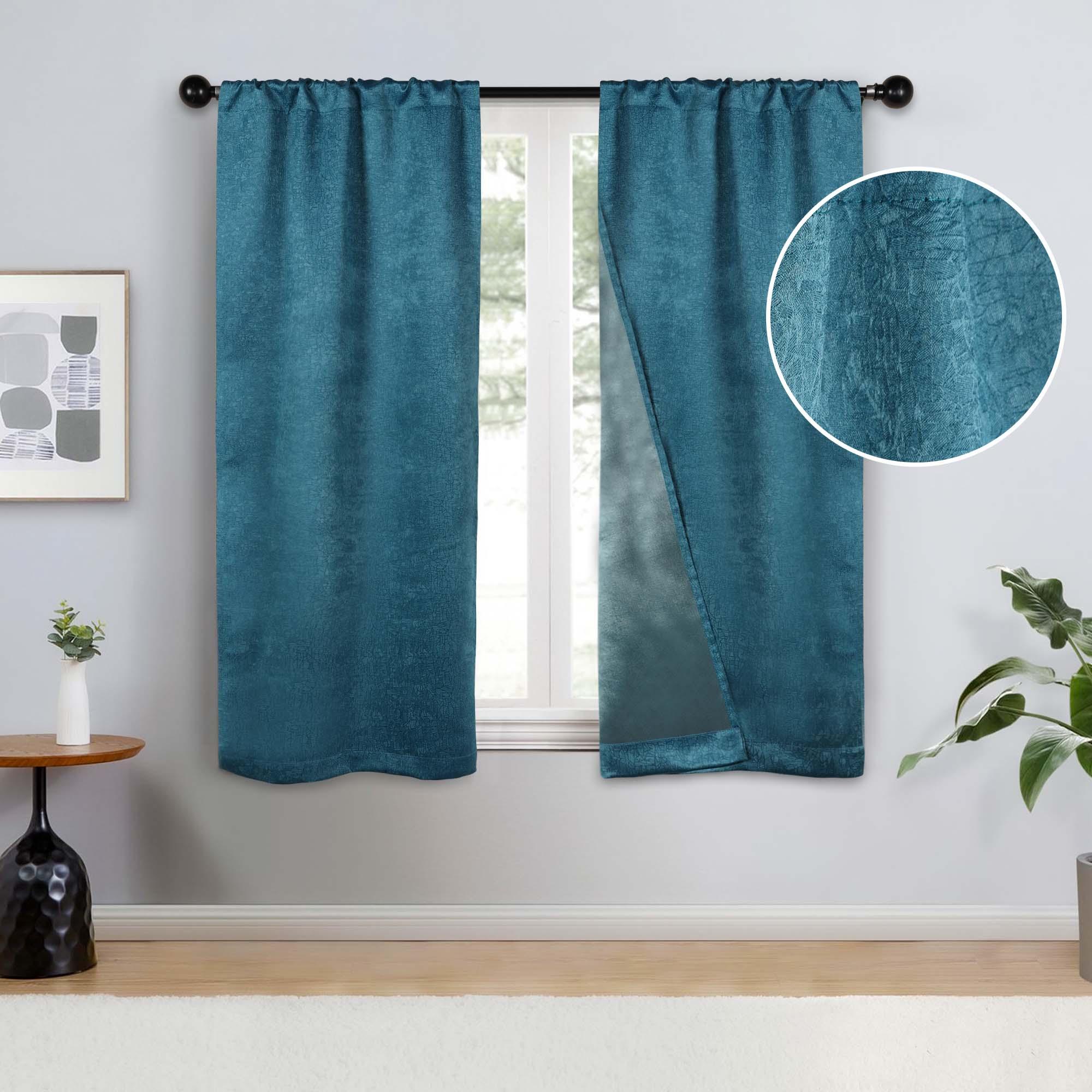 Blackout Senna Solid Textured Grommet Curtain Panels. Set of 2 - Blackout Curtains by Superior