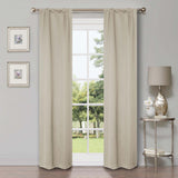 Blackout Solid Shimmer Grommet Curtain Panel Set 26 Inches - Blackout Curtains by Superior