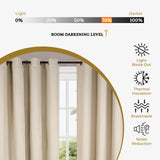 Blackout Solid Shimmer Grommet Curtain Panel Set 42" - Blackout Curtains by Superior