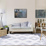 Bohemian Geometric Indoor Plush Shag Area Rug with Tassels - Rugs by Superior