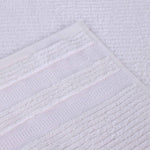 Brea Zero Twist Cotton Ribbed Geometric Border Bath Sheet Set of 2 - Bath Sheet by Superior