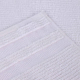 Brea Zero Twist Cotton Ribbed Geometric Border Face Towel Set of 12 - Face Towel by Superior