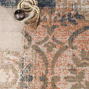 Bristol Distressed Abstract Damask Indoor Area Rug or Runner Rug - Rugs by Superior