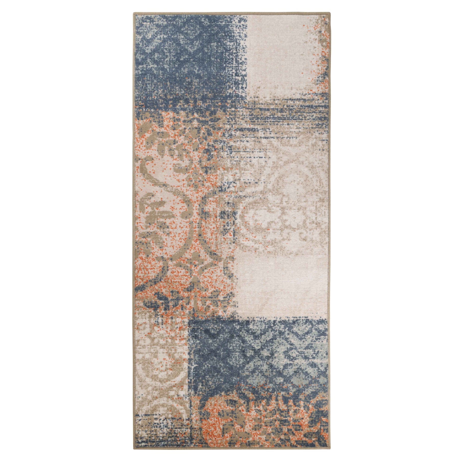 Bristol Distressed Abstract Damask Indoor Area Rug or Runner Rug - Rugs by Superior