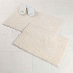 Brou Diamond Lattice Textured Machine Washable Bath Rugs, Set of 2 - Bath Rugs by Superior