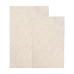 Brou Diamond Lattice Textured Machine Washable Bath Rugs, Set of 2 - Bath Rugs by Superior