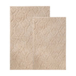 Brou Diamond Lattice Textured Machine Washable Bath Rugs, Set of 2 - Bath Rugs by Superior