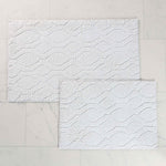 Brou Diamond Lattice Textured Machine Washable Bath Rugs, Set of 2 - Bath Rugs by Superior