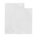 Brou Diamond Lattice Textured Machine Washable Bath Rugs, Set of 2 - Bath Rugs by Superior