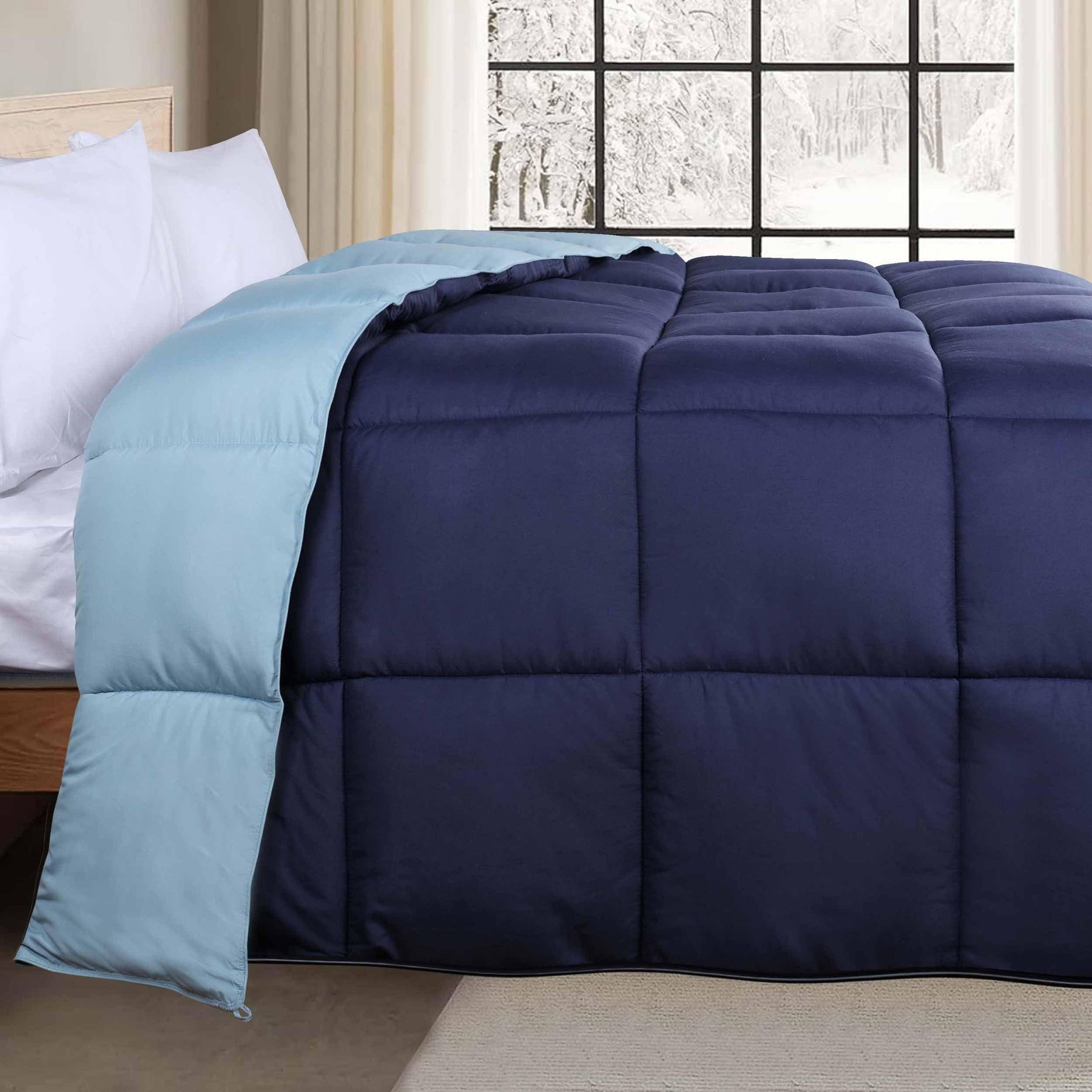 Brushed Microfiber Reversible Down Alternative Comforter - Comforter by Superior