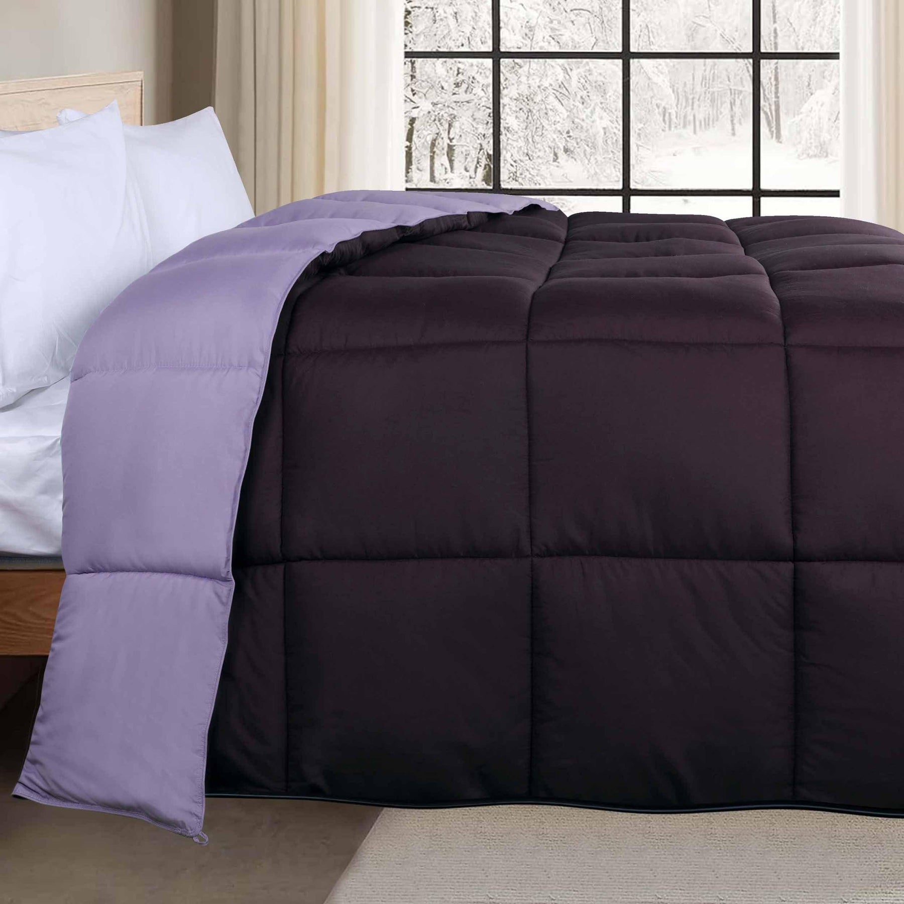 Brushed Microfiber Reversible Down Alternative Comforter - Comforter by Superior