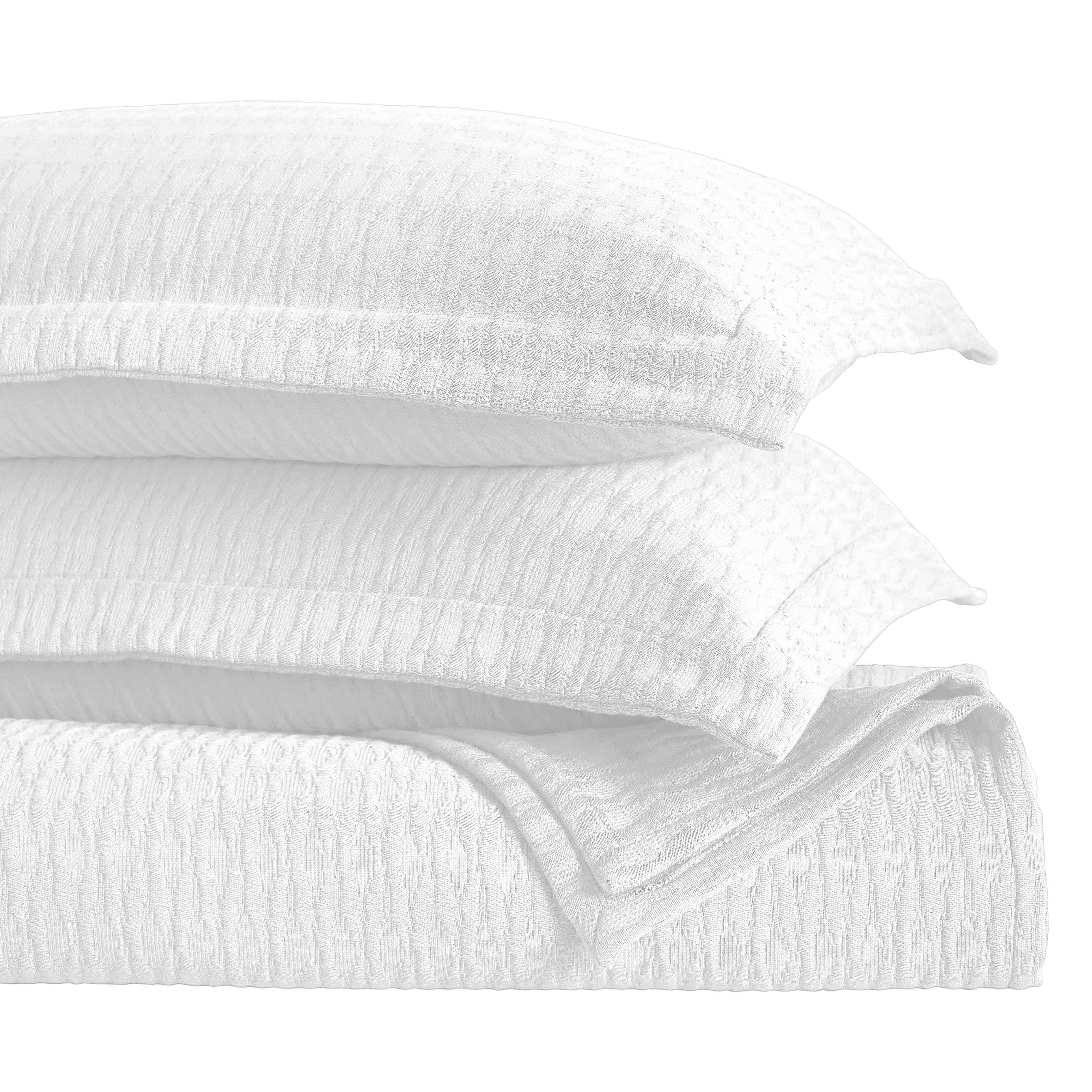 Calvert Cotton Matelasse Weave Diamond Lattice Bedspread Set - Bedspread by Superior