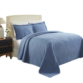 Cascade Cotton Jacquard Matelassé 3-Piece Bedspread Set - Bedspread by Superior