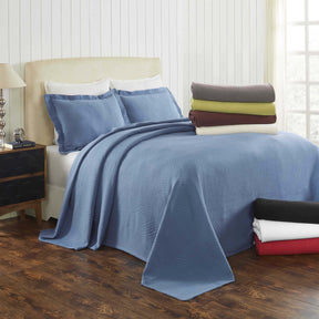 Cascade Cotton Jacquard Matelassé 3-Piece Bedspread Set - Bedspread by Superior