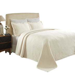 Cascade Cotton Jacquard Matelassé 3-Piece Bedspread Set - Bedspread by Superior