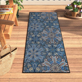 Cassidy Floral Bohemian Non-Slip Indoor Outdoor Area Rug - Rugs by Superior