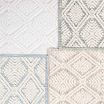 Ceton Diamond Trellis Textured Machine Washable Bath Rugs, Set of 2 - Bath Rugs by Superior