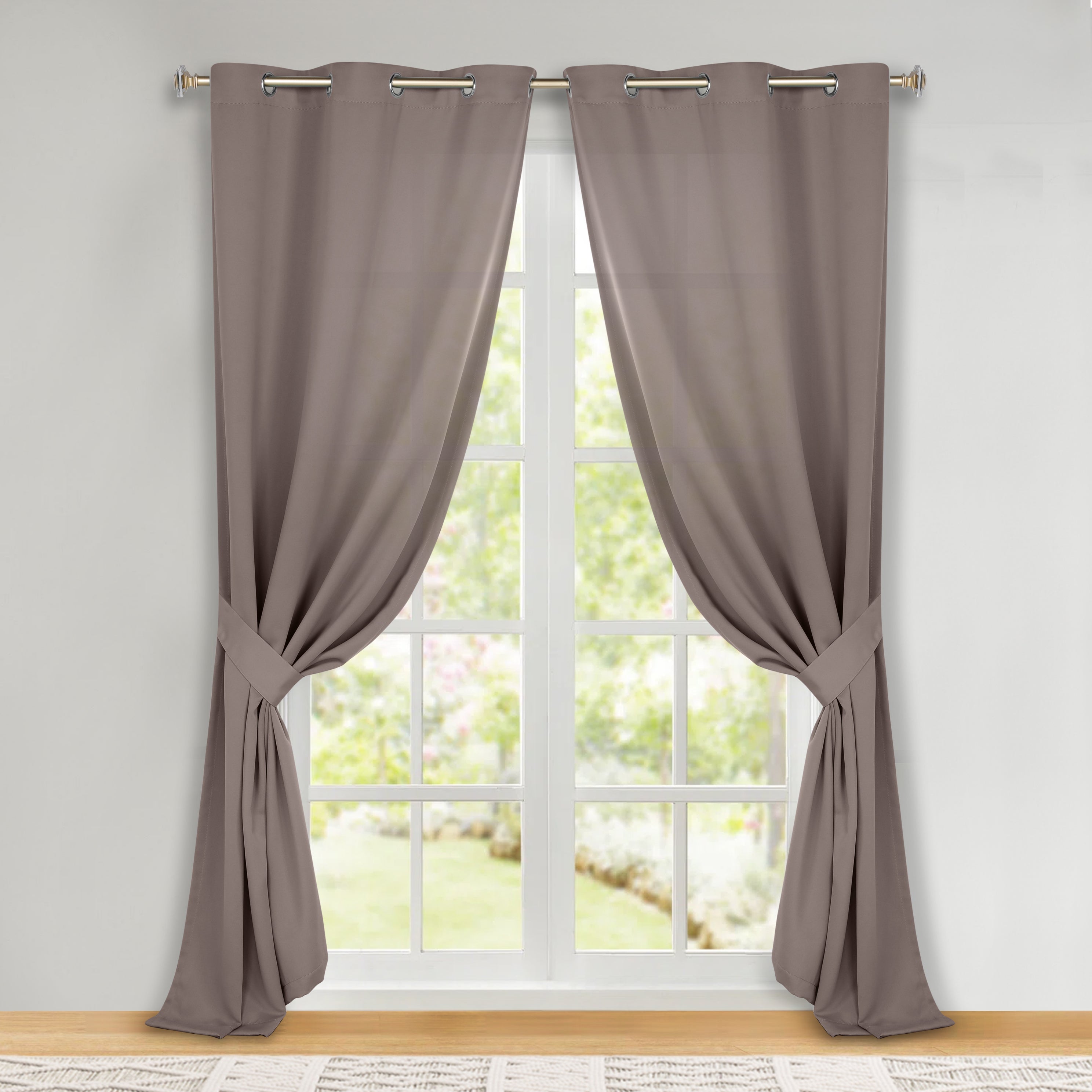 Classic Modern Solid Room Darkening Blackout Curtain Panels, Set of 2 - Blackout Curtains by Superior