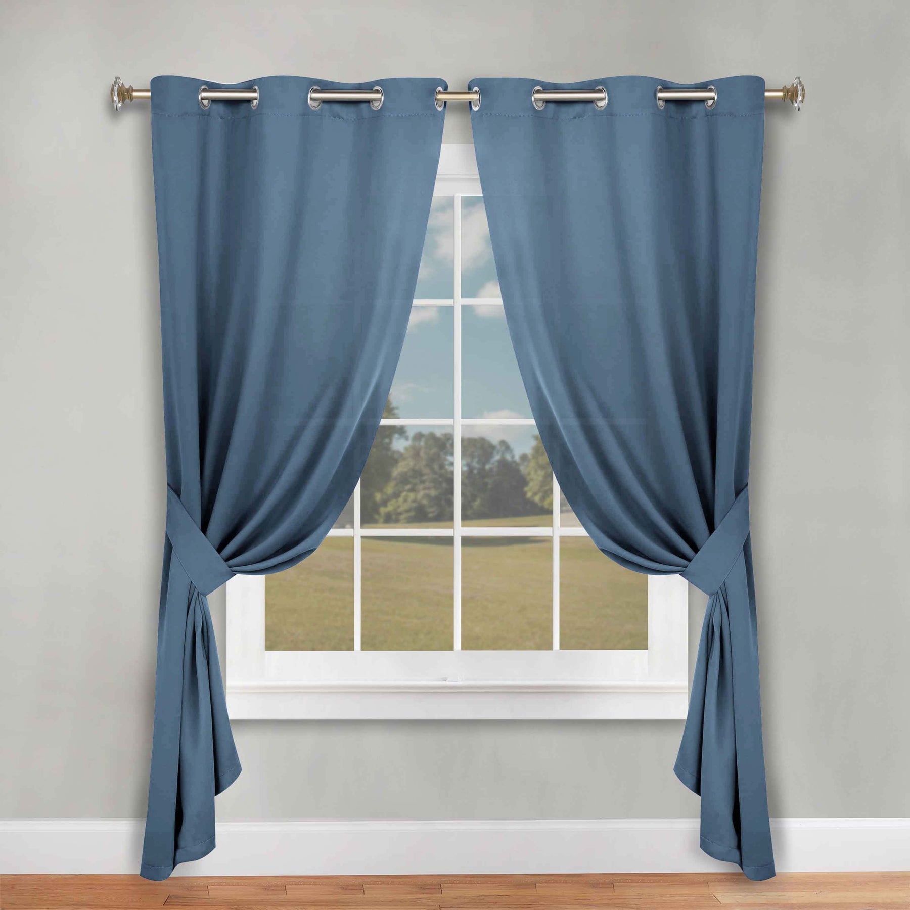 Classic Modern Solid Room Darkening Blackout Curtain Panels, Set of 2 - Blackout Curtains by Superior