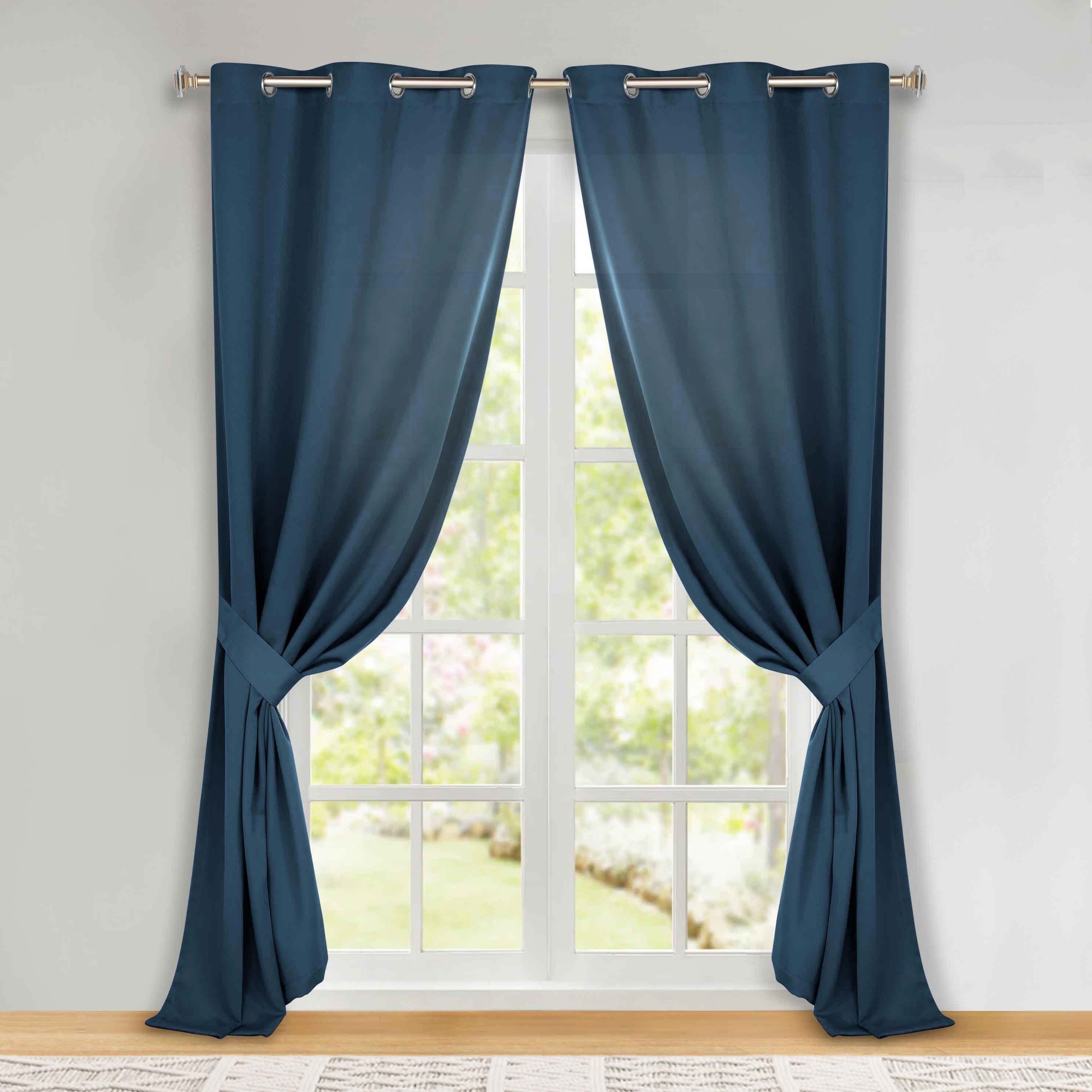 Classic Modern Solid Room Darkening Blackout Curtain Panels, Set of 2 - Blackout Curtains by Superior