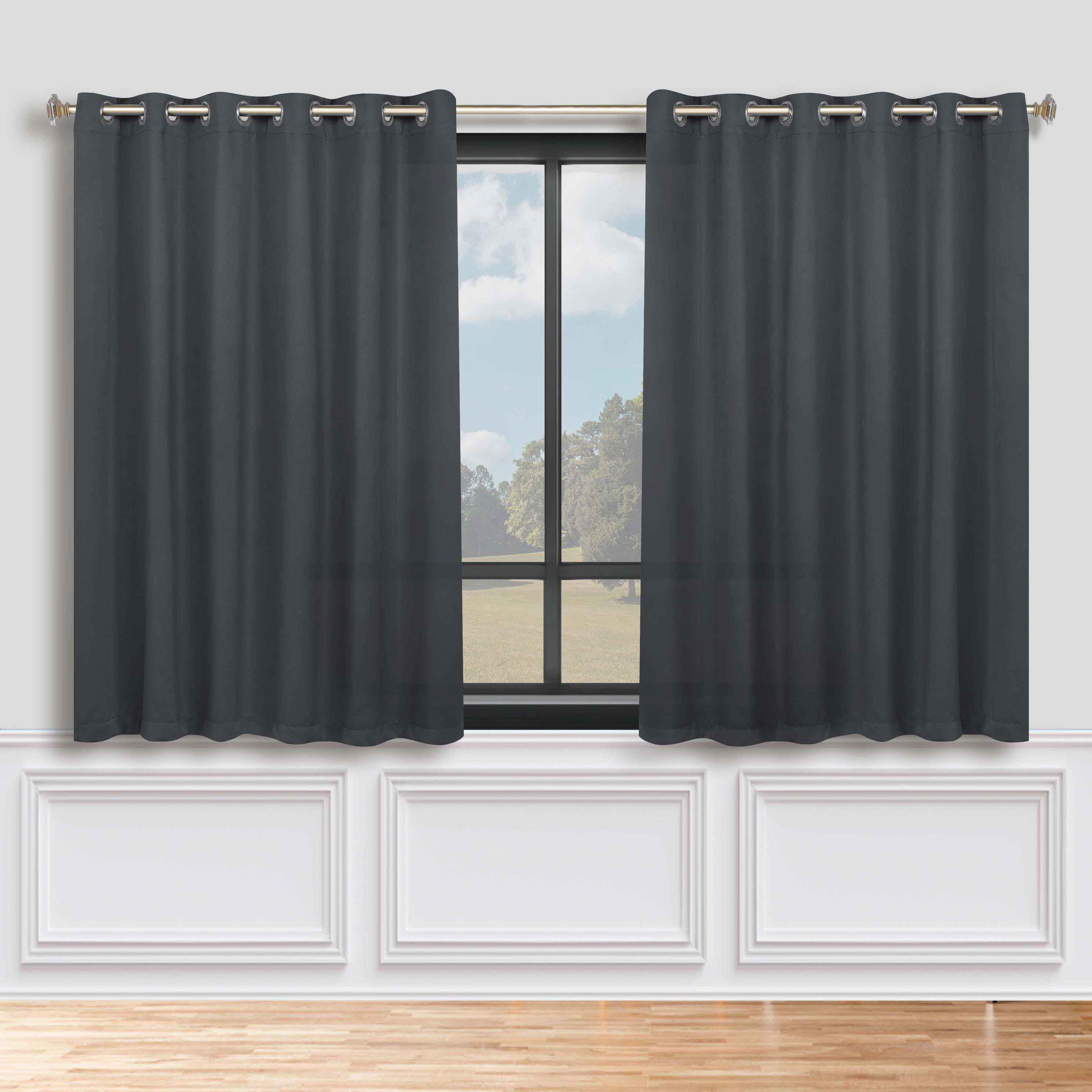 Classic Modern Solid Room Darkening Blackout Curtain Panels, Set of 2 - Blackout Curtains by Superior