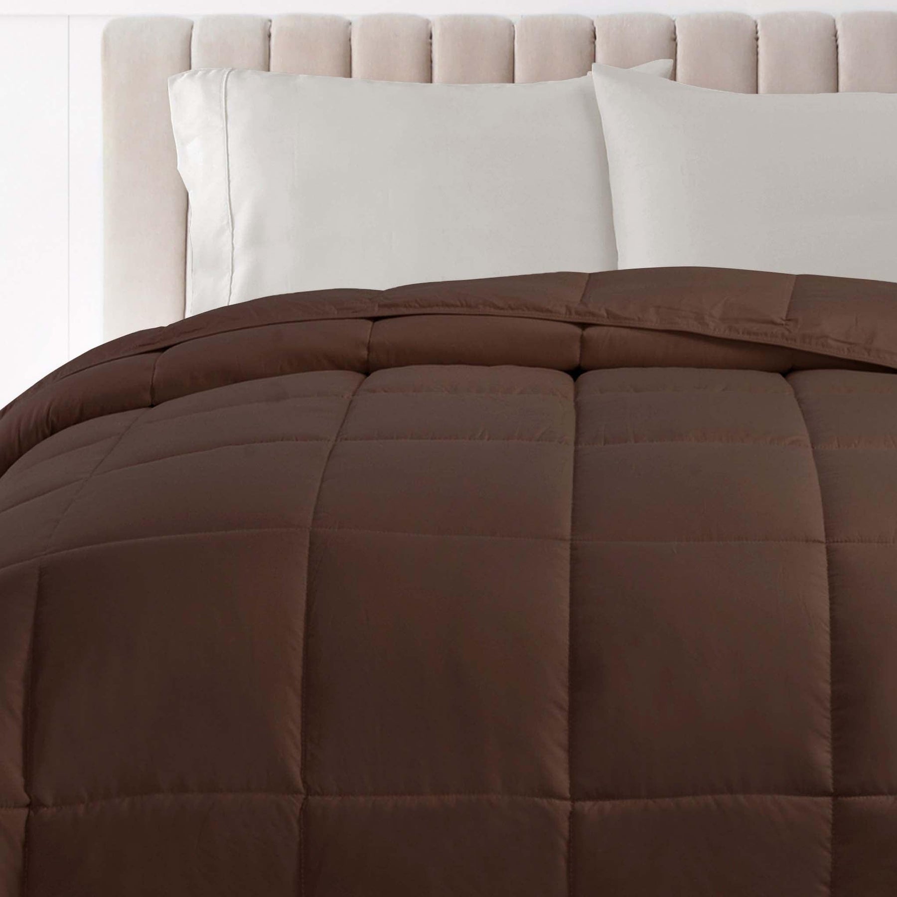 Classic Reversible Medium Weight Down Alternative Microfiber Comforter - Comforter by Superior