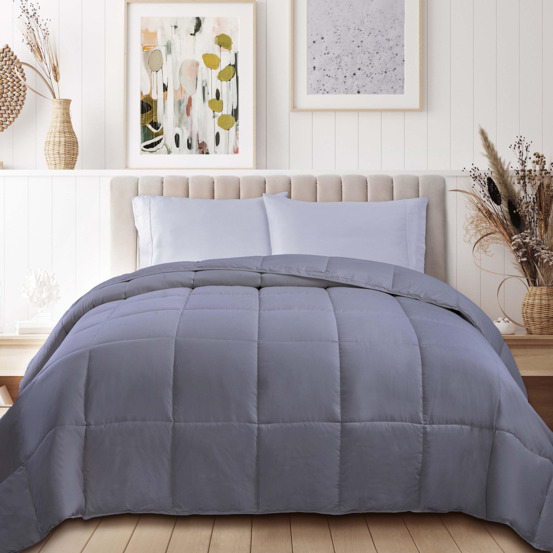 Classic Reversible Medium Weight Down Alternative Microfiber Comforter - Comforter by Superior