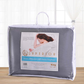 Classic Reversible Medium Weight Down Alternative Microfiber Comforter - Comforter by Superior