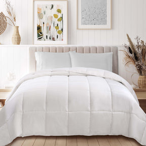 Classic Reversible Medium Weight Down Alternative Microfiber Comforter - Comforter by Superior