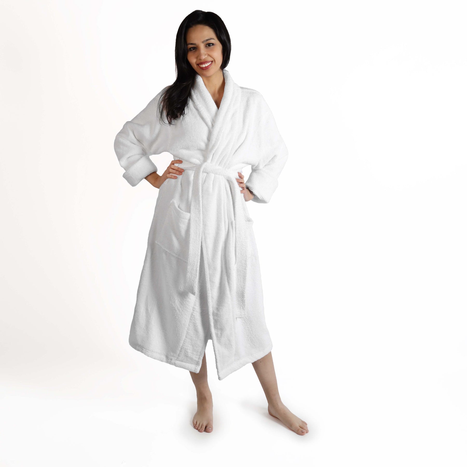 Classic Women's Bath Robe Turkish Cotton Bathrobe with Adjustable Belt - Bath Robe by Superior