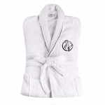 Cotton Embroidered Bathrobe Adults Unisex Bath Robe for Men and Women - Bath Robe by Superior