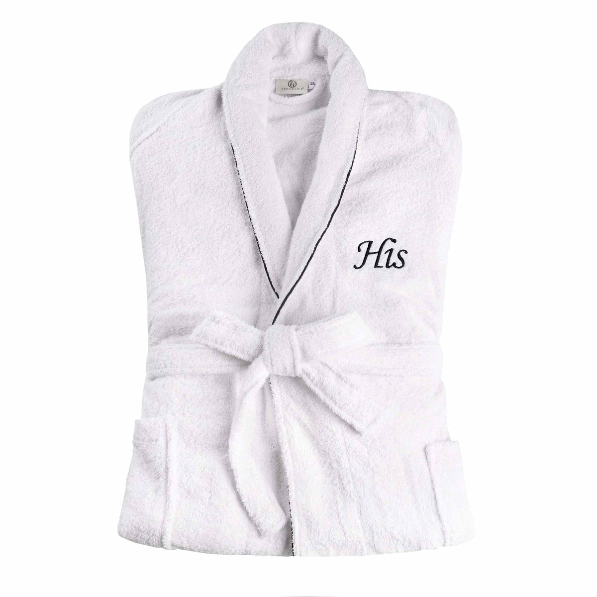 Cotton Embroidered Bathrobe Adults Unisex Bath Robe for Men and Women - Bath Robe by Superior