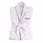 Cotton Embroidered Bathrobe Adults Unisex Bath Robe for Men and Women - Bath Robe by Superior