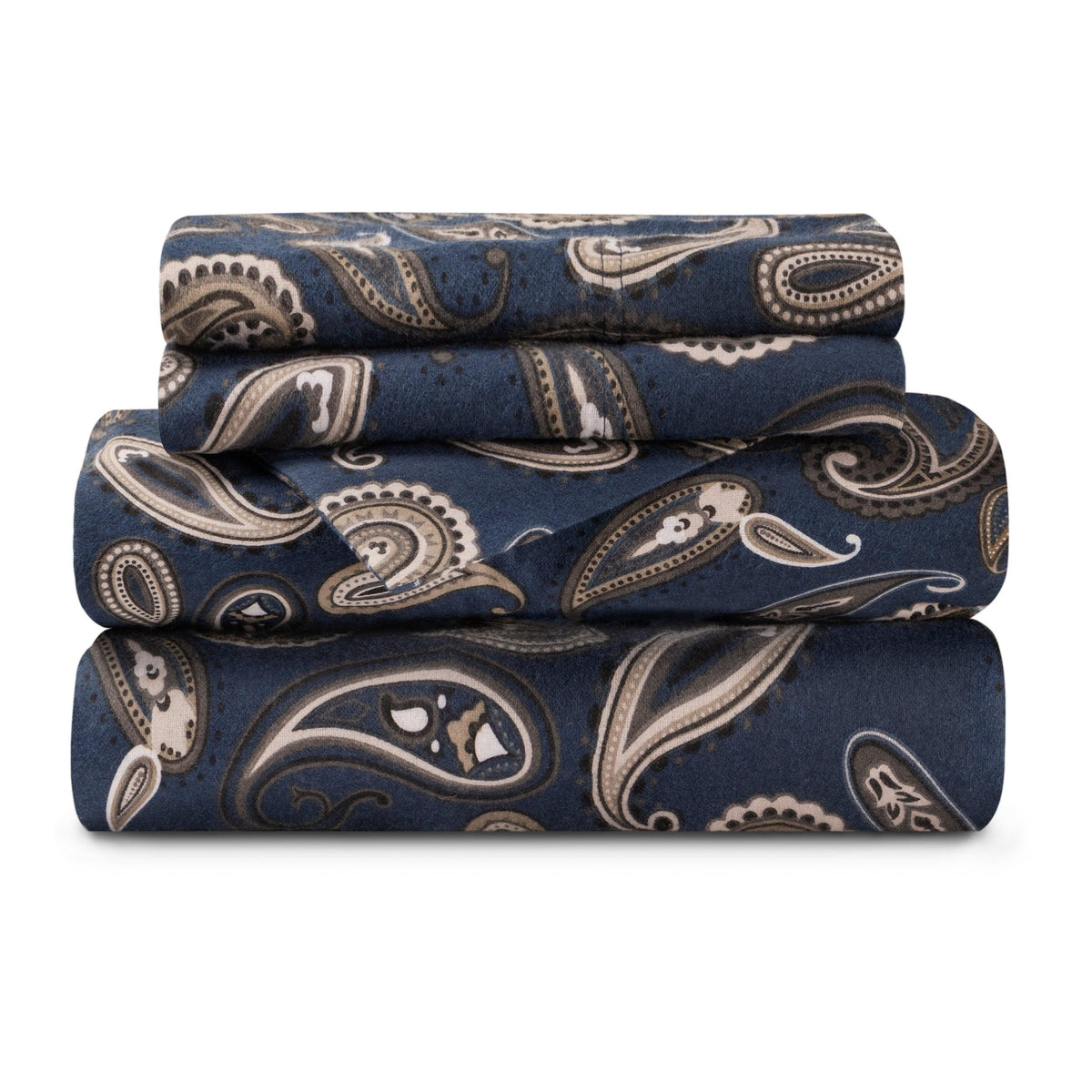 Cotton Flannel Floral Paisley Deep Pocket Bed Sheet Set - Sheet Set by Superior