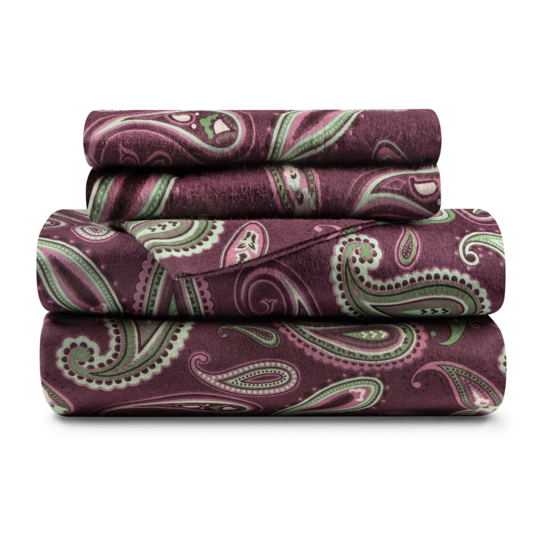 Cotton Flannel Floral Paisley Deep Pocket Bed Sheet Set - Sheet Set by Superior