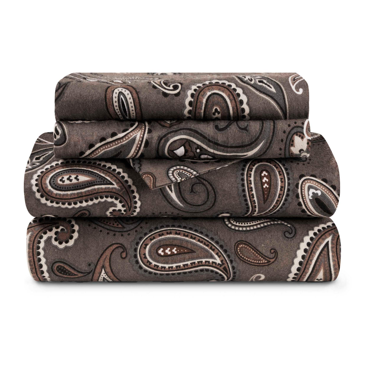 Cotton Flannel Floral Paisley Deep Pocket Bed Sheet Set - Sheet Set by Superior