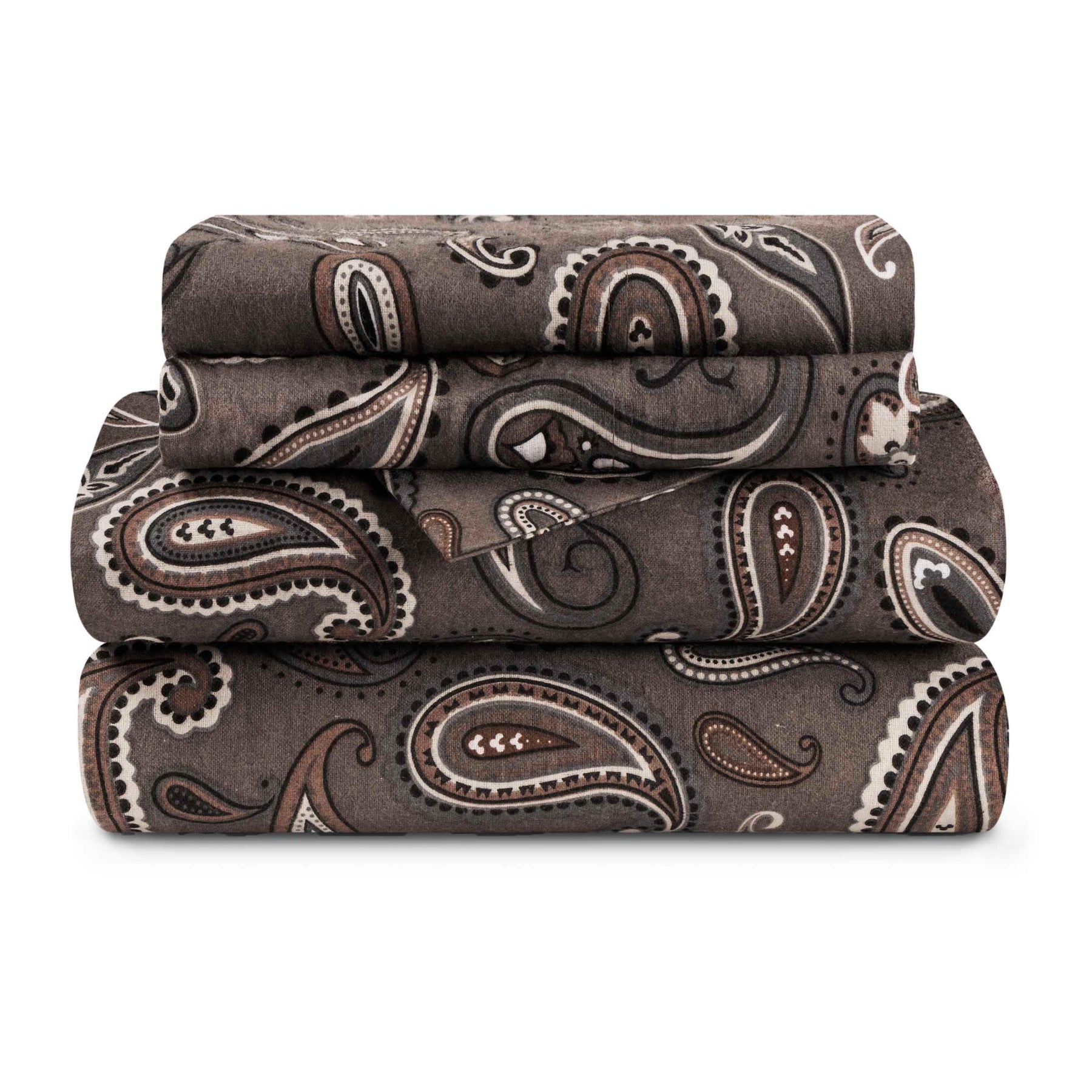 Cotton Flannel Floral Paisley Deep Pocket Bed Sheet Set - Sheet Set by Superior