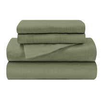 Cotton Flannel Solid Deep Pocket Bed Sheet Set - Sheet Set by Superior