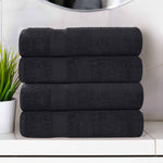 Cotton Highly Absorbent Eco-Friendly Quick Dry 4 Piece Bath Towel Set - Bath Towel by Superior