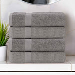 Cotton Highly Absorbent Eco-Friendly Quick Dry 4 Piece Bath Towel Set - Bath Towel by Superior