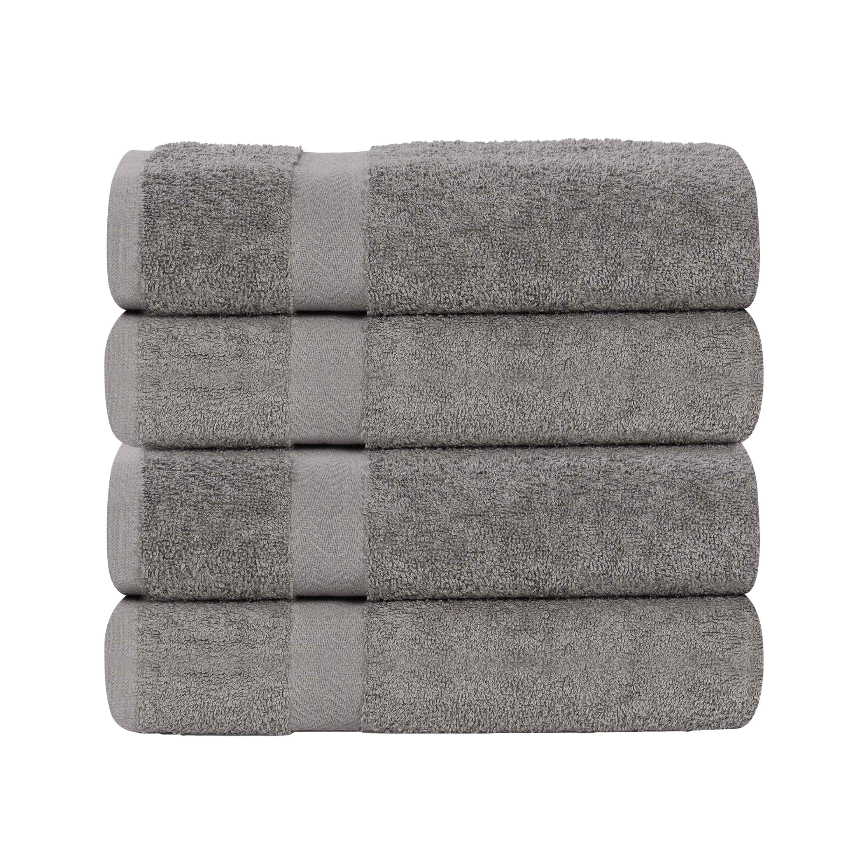 Cotton Highly Absorbent Eco-Friendly Quick Dry 4 Piece Bath Towel Set - Bath Towel by Superior