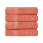 Cotton Highly Absorbent Eco-Friendly Quick Dry 4 Piece Bath Towel Set - Bath Towel by Superior