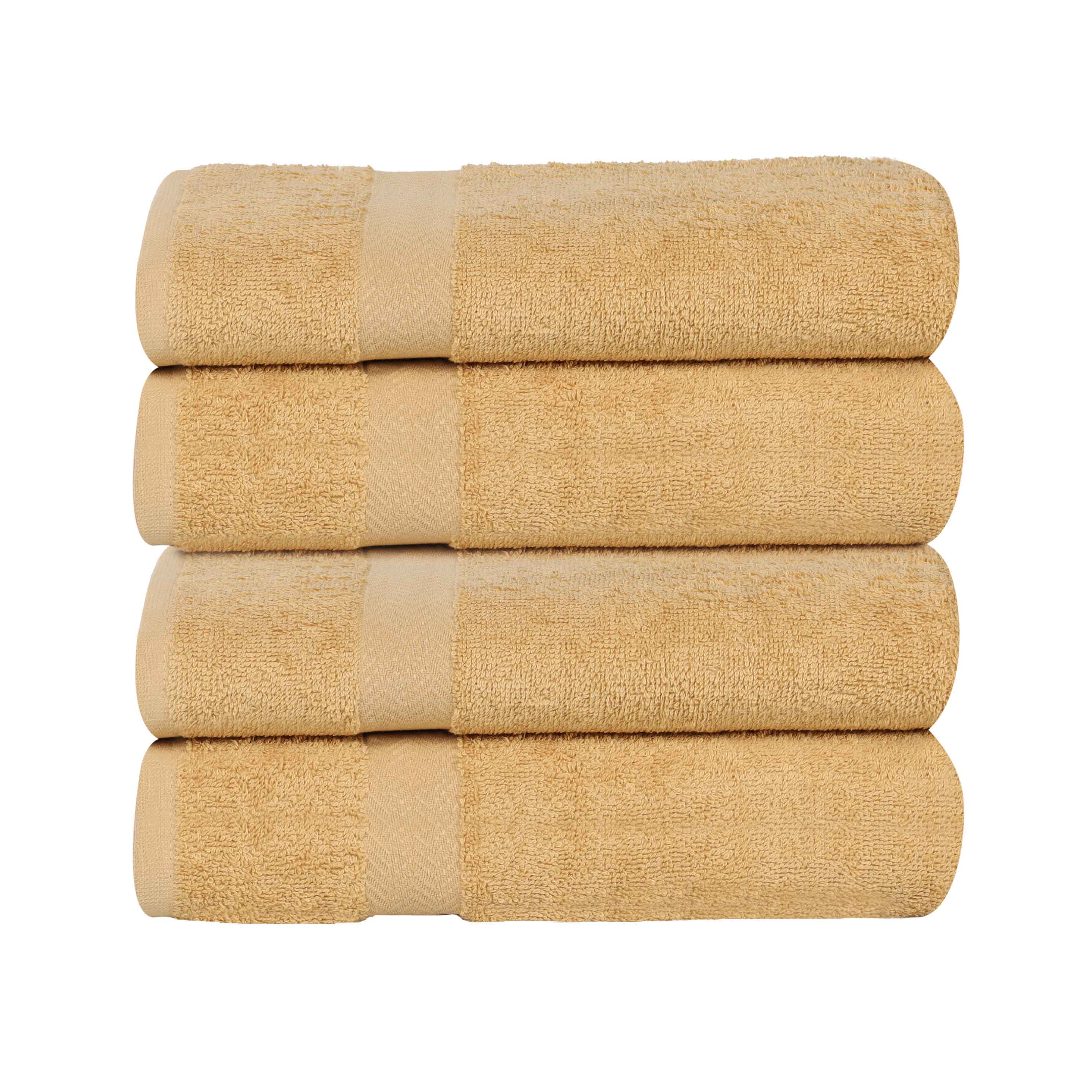 Cotton Highly Absorbent Eco-Friendly Quick Dry 4 Piece Bath Towel Set - Bath Towel by Superior