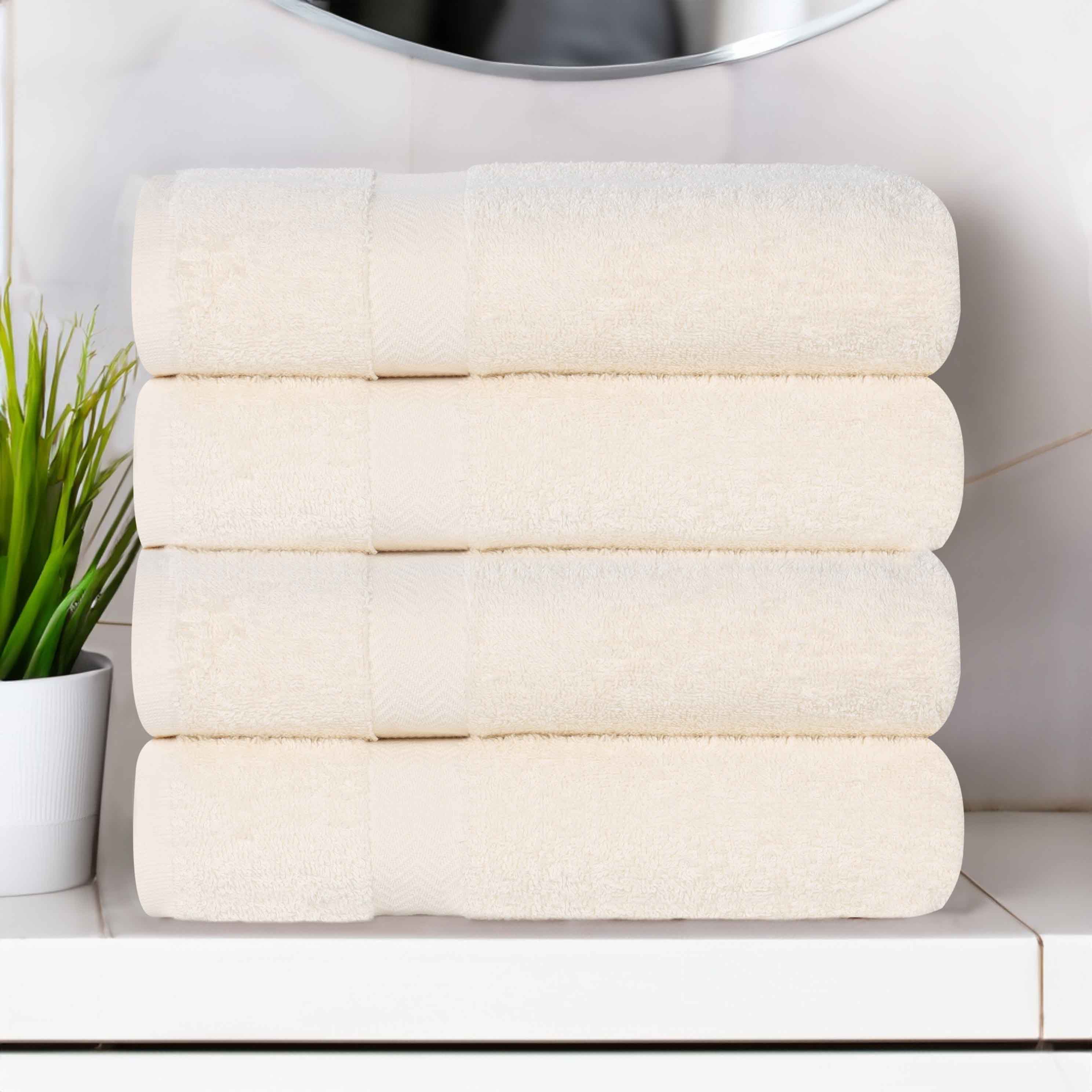 Cotton Highly Absorbent Eco-Friendly Quick Dry 4 Piece Bath Towel Set - Bath Towel by Superior