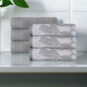 Cotton Marble and Solid Medium Weight Hand Towel Set of 6 - Hand Towel by Superior