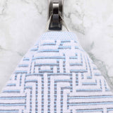 Cotton Modern Geometric Jacquard Plush Absorbent Bath Towel Set of 3 - Bath Towel by Superior