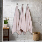 Cotton Modern Geometric Jacquard Plush Absorbent Bath Towel Set of 3 - Bath Towel by Superior